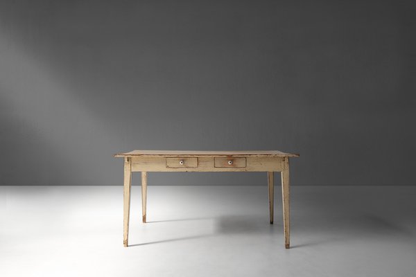 French Farm Table with Tapered Legs, 1800s-YSY-1704529