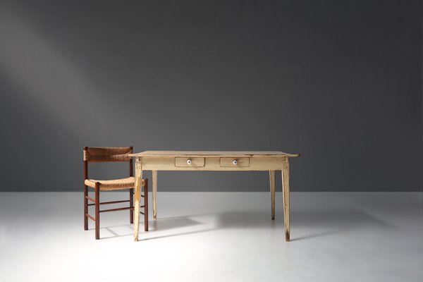 French Farm Table with Tapered Legs, 1800s-YSY-1704529