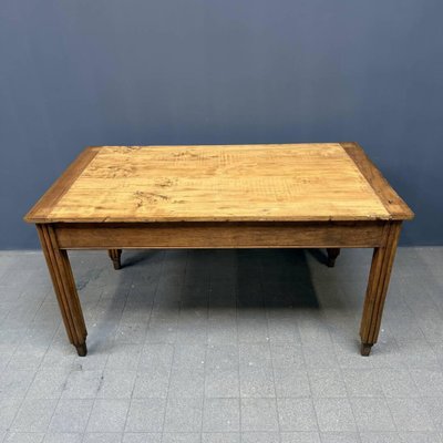 French Farmhouse Kitchen Table with Art Deco Legs-NPL-2022257