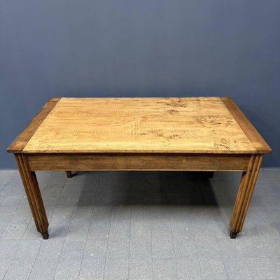 French Farmhouse Kitchen Table with Art Deco Legs-NPL-2022257