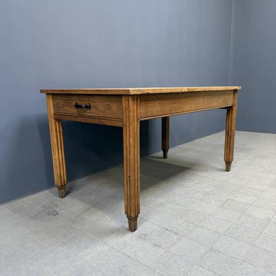 French Farmhouse Kitchen Table with Art Deco Legs-NPL-2022257