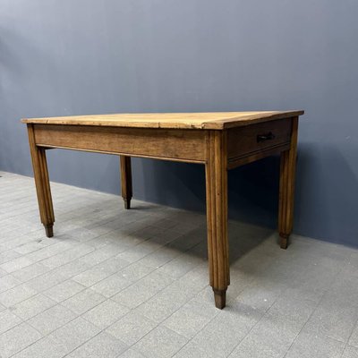 French Farmhouse Kitchen Table with Art Deco Legs-NPL-2022257