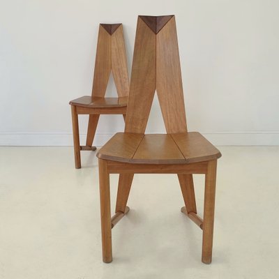 French FCH1A Dining Chairs by Seltz, 1980, Set of 2-EW-1699955