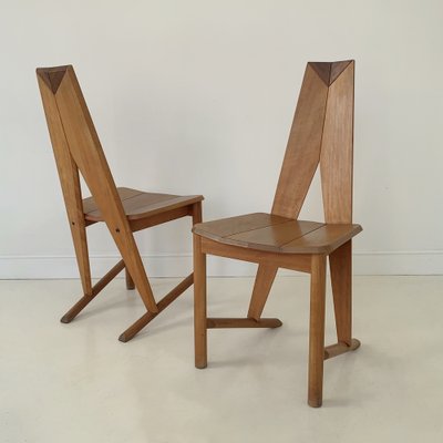 French FCH1A Dining Chairs by Seltz, 1980, Set of 2-EW-1699955