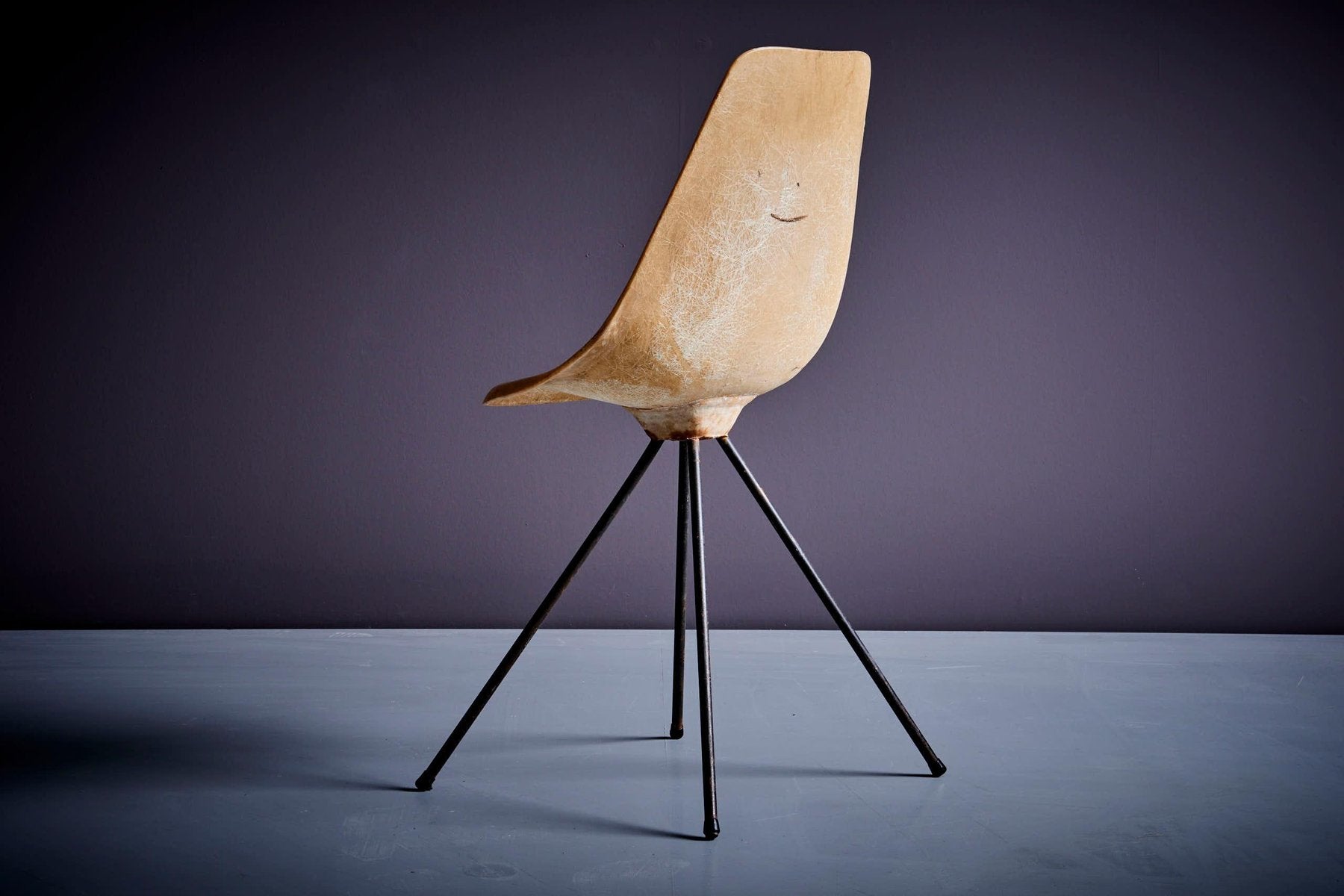 French Fiberglass Chair by Jean-René Picard for S.E.T.A, 1950s