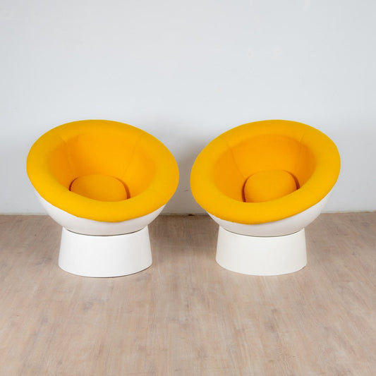 French Fiberglass Sphere Chair, 1960, Set of 2