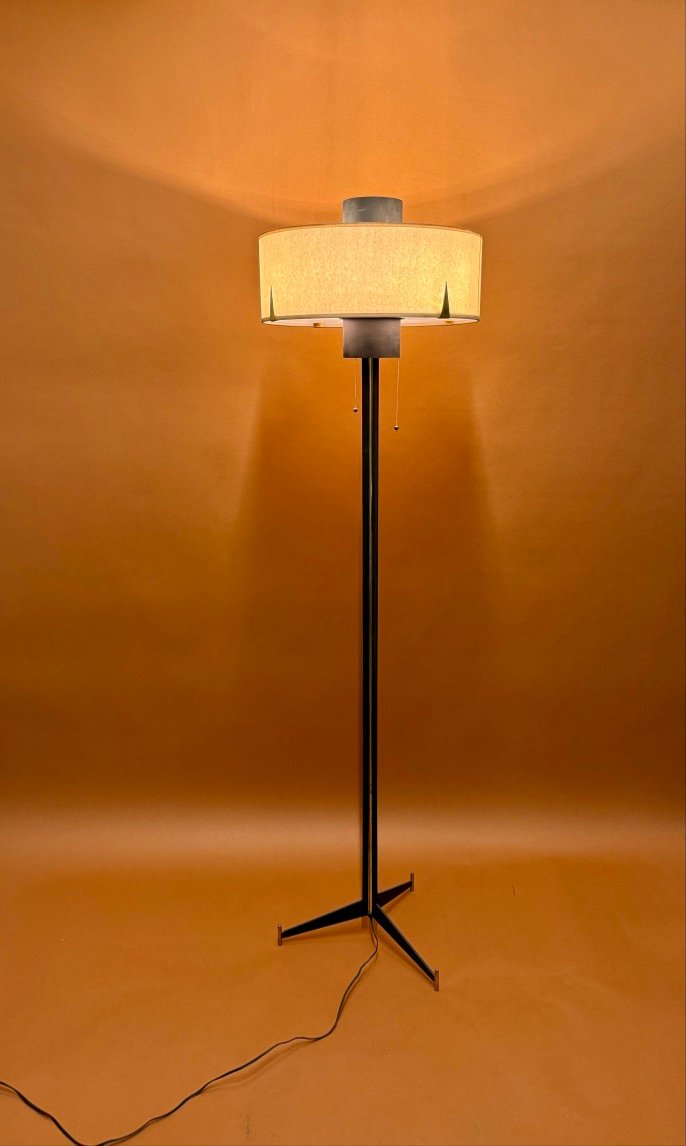 French Floor Lamp from Maison Arlus, 1950