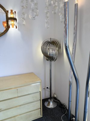 French Floor Lamp in Metal by Henri Mathieu, 1970s-FUE-1427480