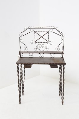 French Forged Wrought Iron Vanity, 1930s-RCE-1406405