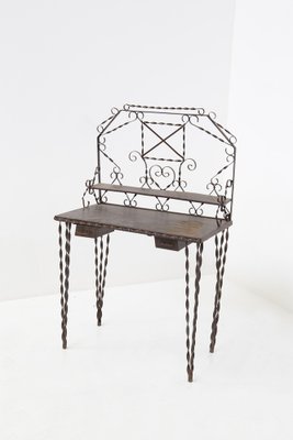 French Forged Wrought Iron Vanity, 1930s-RCE-1406405