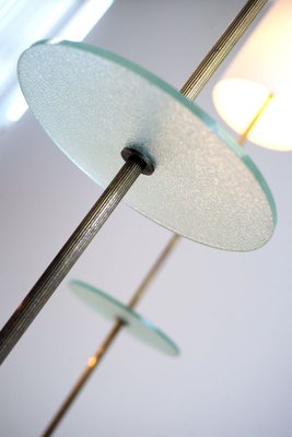 French Frosted Glass Floor Lamp, 1950s-FQ-888482