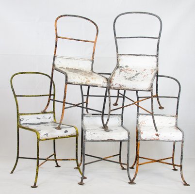 French Garden Chairs, 1960s, Set of 5-GJF-285966