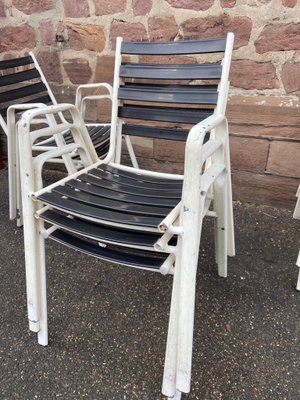 French Garden Chairs, 1970s, Set of 8-GQM-1166353