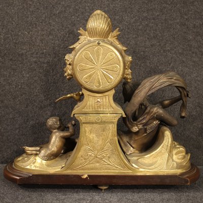 French Gilded and Bronze Clock, 1930s-RP-690522