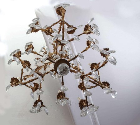 French Gilt Bronze and Cut-Glass 14-Light Chandelier, 19th Century-MBH-1032069