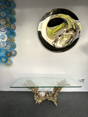 French Gilt Bronze and Quartz Stone Coffee Table by Boeltz, 1970s-FUE-1735180