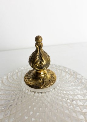 French Glass and Brass Vide-Poche, 1960s-RIU-1377601