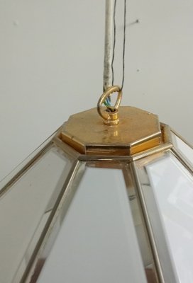 French Glass Ceiling Lamp, 1970s-GJF-1452832