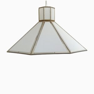 French Glass Ceiling Lamp, 1970s-GJF-1452832