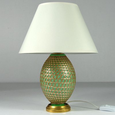 French Glass Table Lamp, 1950s-GIW-1453045