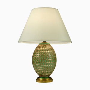 French Glass Table Lamp, 1950s-GIW-1453045