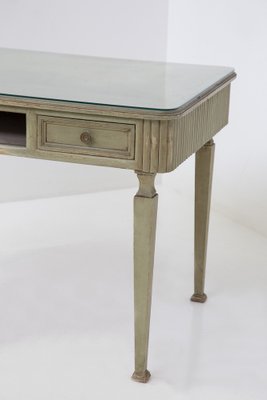 French Glass, Wood and Brass Rustic Desk, 1890s-RCE-1406339