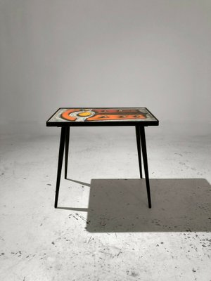 French Glazed Ceramic Coffee Table by Jean & Robert Cloutier, Vallauris, 1950s-NLF-1338468