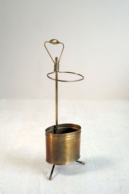 French Golden Brass Umbrella Stand by Mathieu Matégot, 1950s-FQ-582847