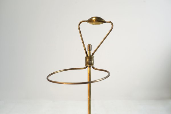 French Golden Brass Umbrella Stand by Mathieu Matégot, 1950s-FQ-582847