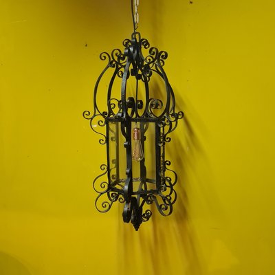 French Gothic Style Metal Lantern, 1900s-VHW-2034697