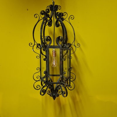 French Gothic Style Metal Lantern, 1900s-VHW-2034697