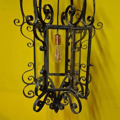 French Gothic Style Metal Lantern, 1900s-VHW-2034697