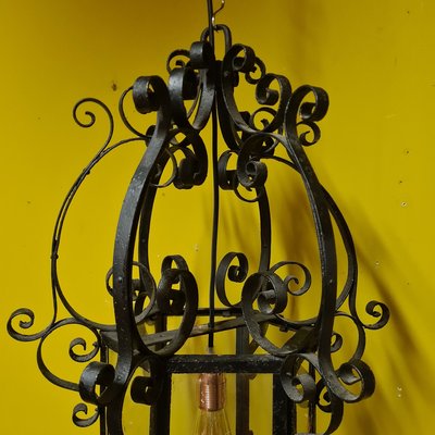 French Gothic Style Metal Lantern, 1900s-VHW-2034697