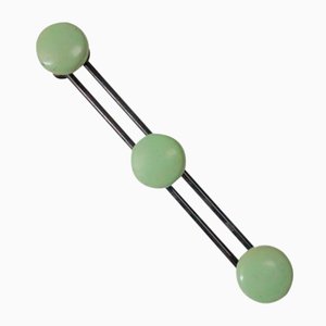 French Green Metal Coat Rack, 1950s-WK-1057279