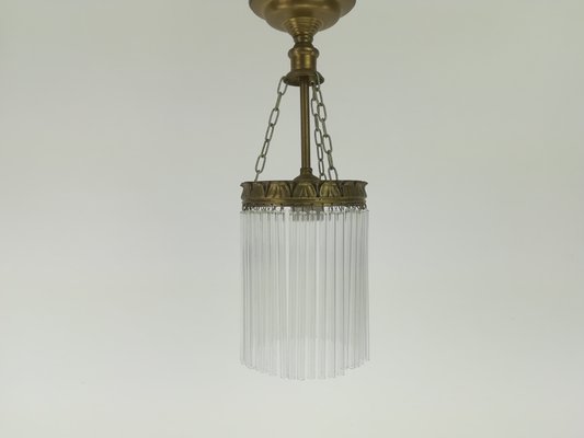 French Guest Room Lamp with Glass Bars, 1920s-KDB-1417453