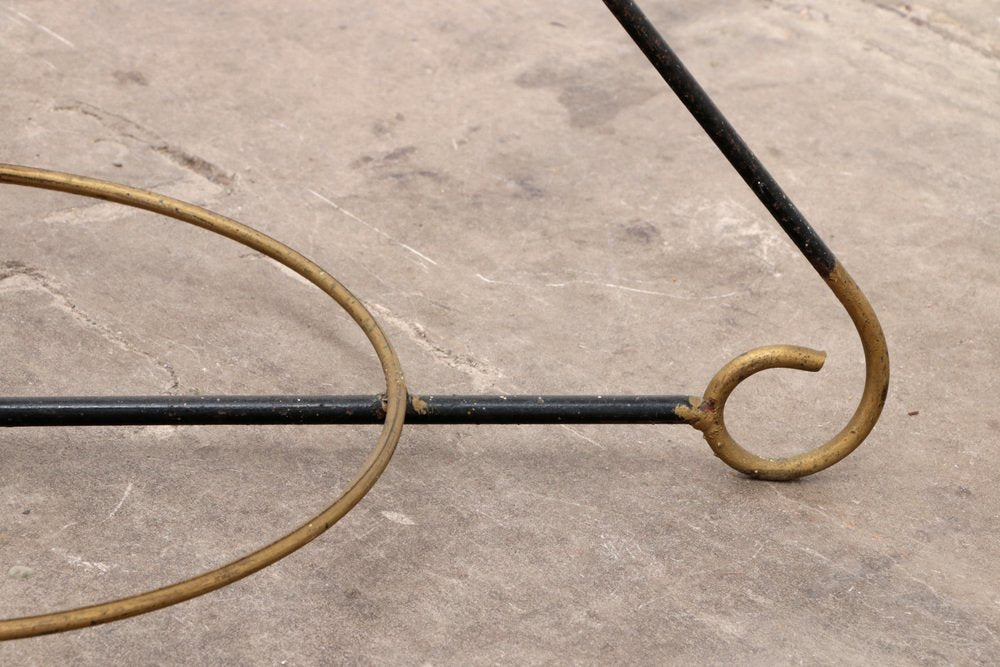 French Hand-Forged Iron Coat Rack attributed to Jean Royere, 1960s