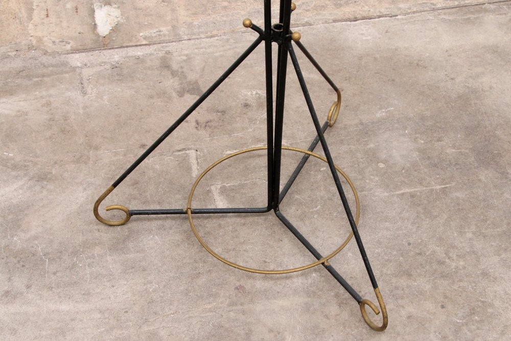 French Hand-Forged Iron Coat Rack attributed to Jean Royere, 1960s