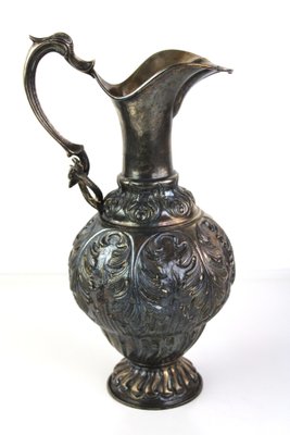 French Handle Jug in 900 Silver, 1890s-ZWH-2020572