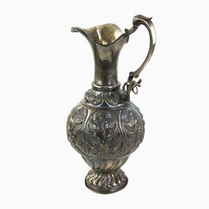 French Handle Jug in 900 Silver, 1890s-ZWH-2020572