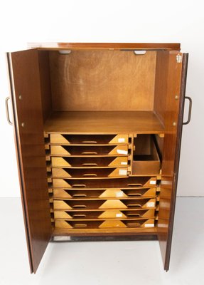 French Hi Fi Cabinet with Vinyl Storage, 1960-RIU-1729746