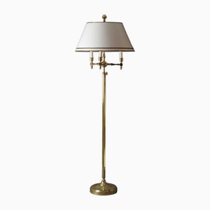 French Hollywood Regency Bouillotte Floor Lamp in Brass, 1970s-ESB-1790839