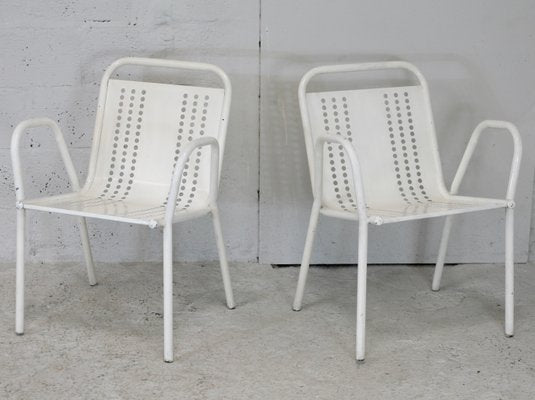 French Honeycomb Armchairs, 1950s, Set of 2-MAO-1229352