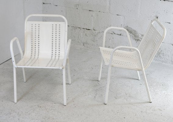 French Honeycomb Armchairs, 1950s, Set of 2-MAO-1229352