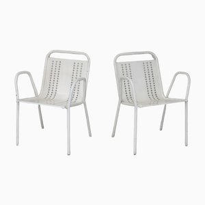 French Honeycomb Armchairs, 1950s, Set of 2-MAO-1229352