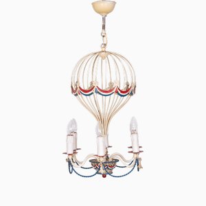 French Hot Air Balloon Chandelier, 1950s-GCG-2041807