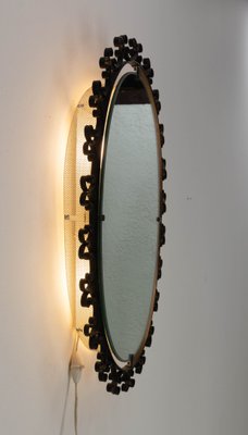 French Illuminated Mirror in Metal Frame, 1960s-RIU-1142254