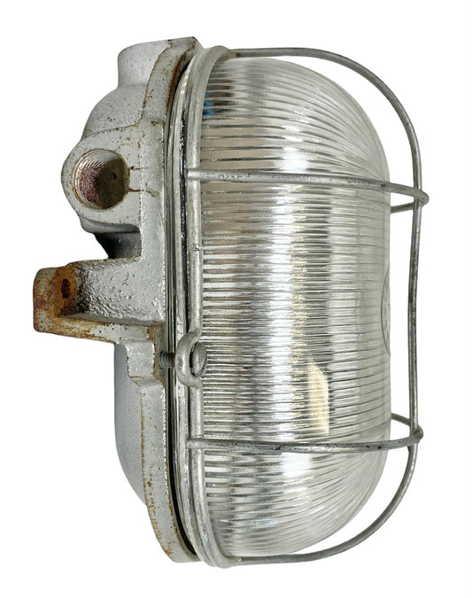 French Industrial Cast Iron Wall Lamp from Electro Fonte, Paris, 1960s