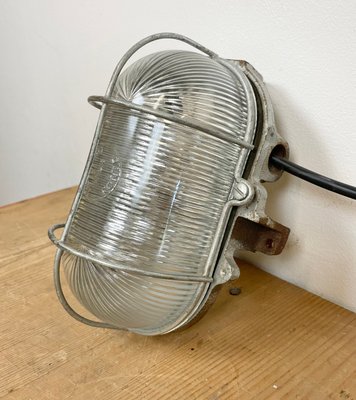 French Industrial Cast Iron Wall Lamp from Electro Fonte, Paris, 1960s-CGF-1393521