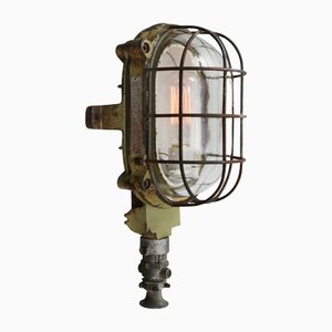 French Industrial Gray Cast Iron Wall Lamp from Mapelec Amiens-BLS-1235900