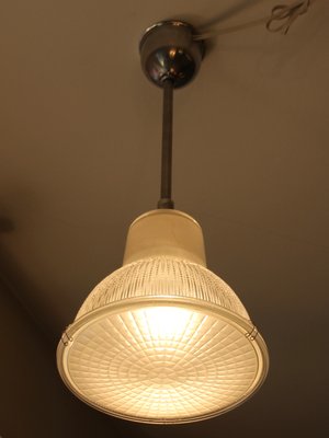 French Industrial Pendant Lamp from Holophane, 1940s-SY-1076394